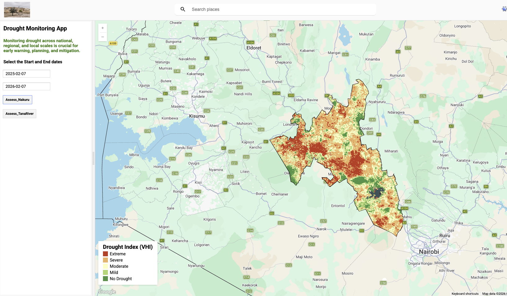Drought Monitoring App