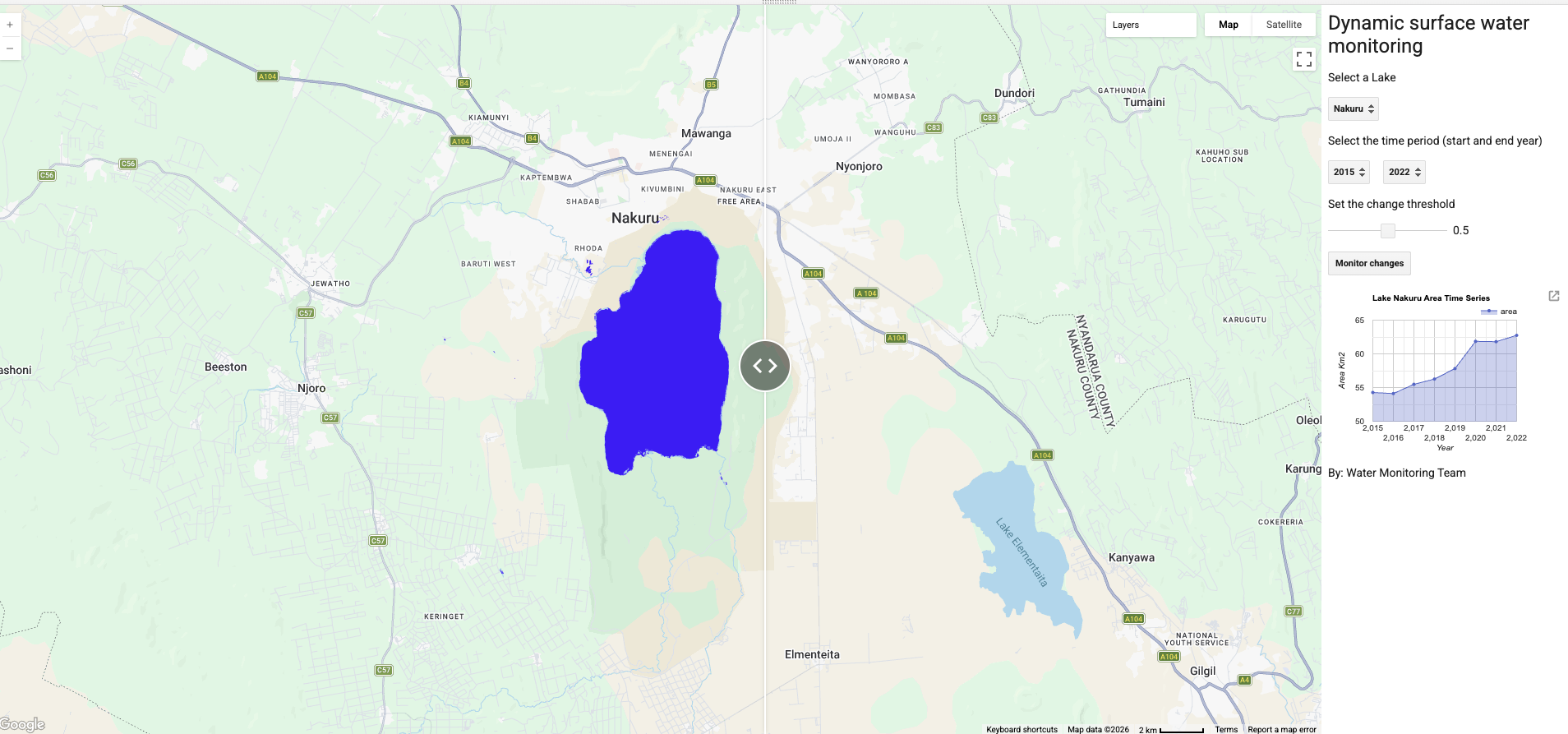 Dynamic Surface Water Monitoring